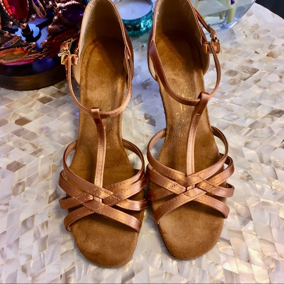 Dansport Shoes - Dansport Copper Ballroom / Latin Dance Shoes, 6.5
